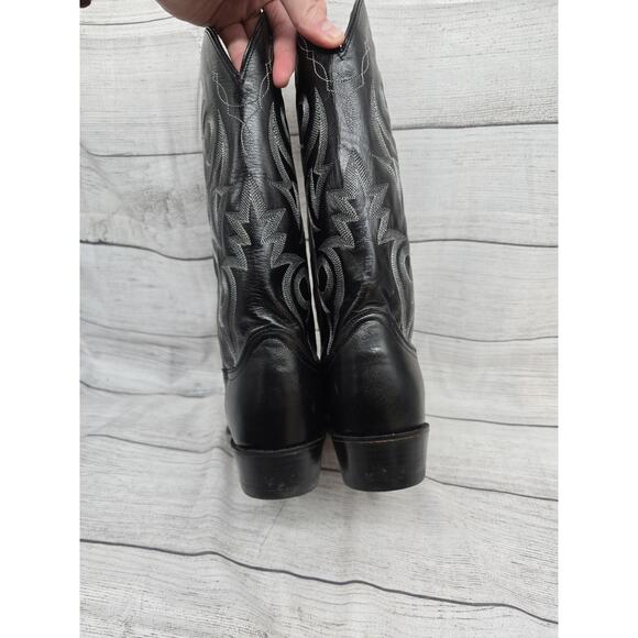 Dan Post Men\'s Black Leather Upper Mexico 2110 Cowboy Boots size 11 D main image 9